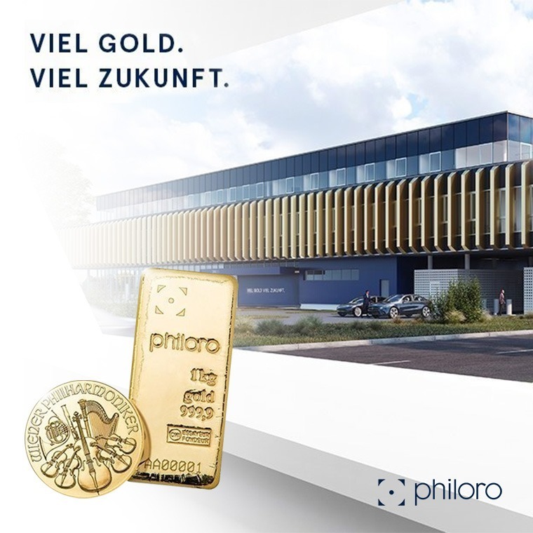 Philoro Gold Grafik mit Logo